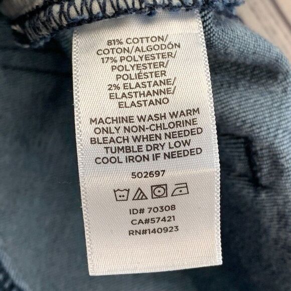 LOFT Outlet Jeans 28 6 Curvy Skinny Dark Wash Button Fly Inseam 27.5" - Picture 8 of 8